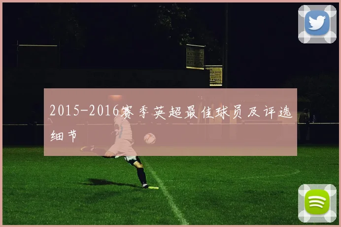 2015-2016赛季英超最佳球员及评选细节